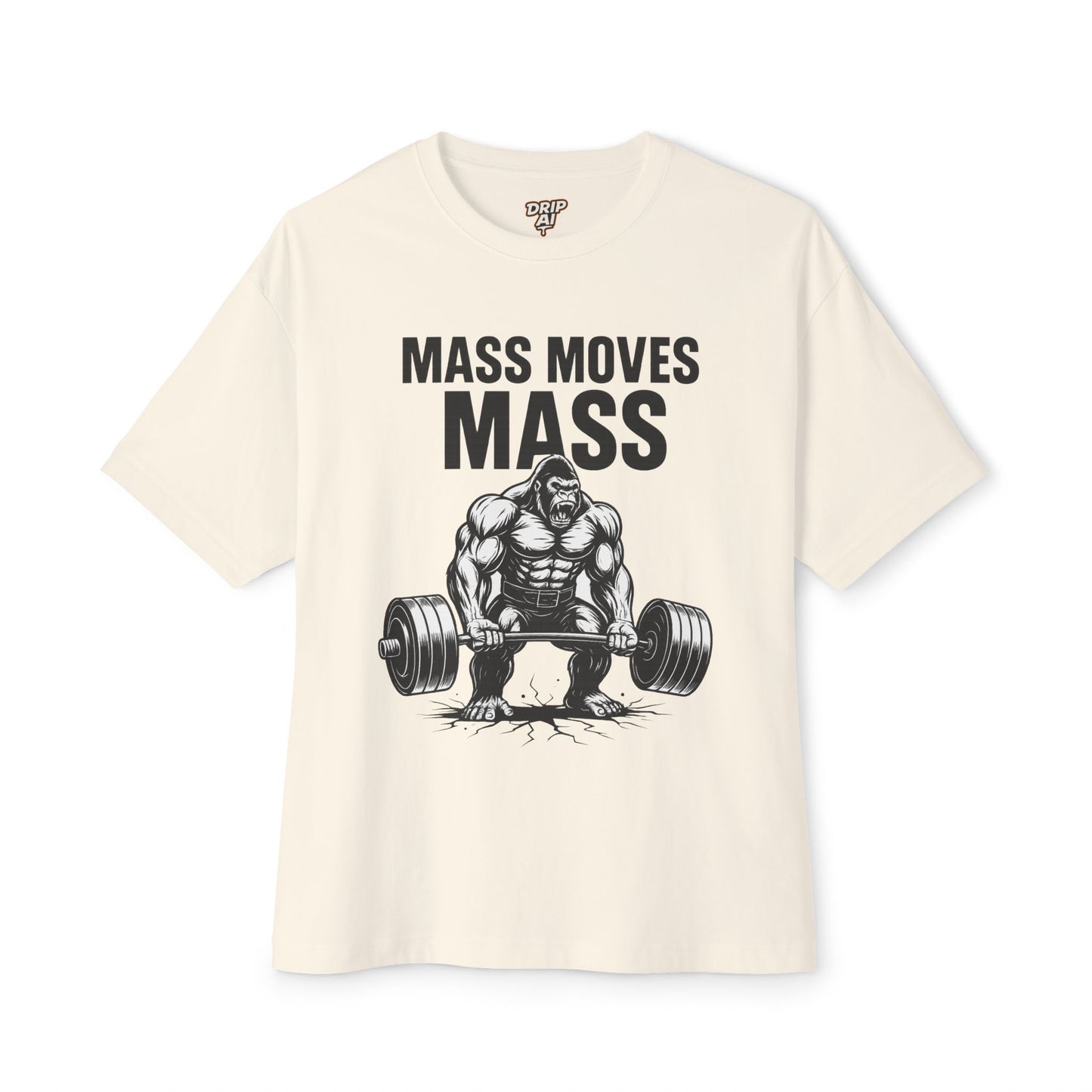 Mass Moves Mass Gorilla Oversize Tee | Hardcore Gym T-Shirt