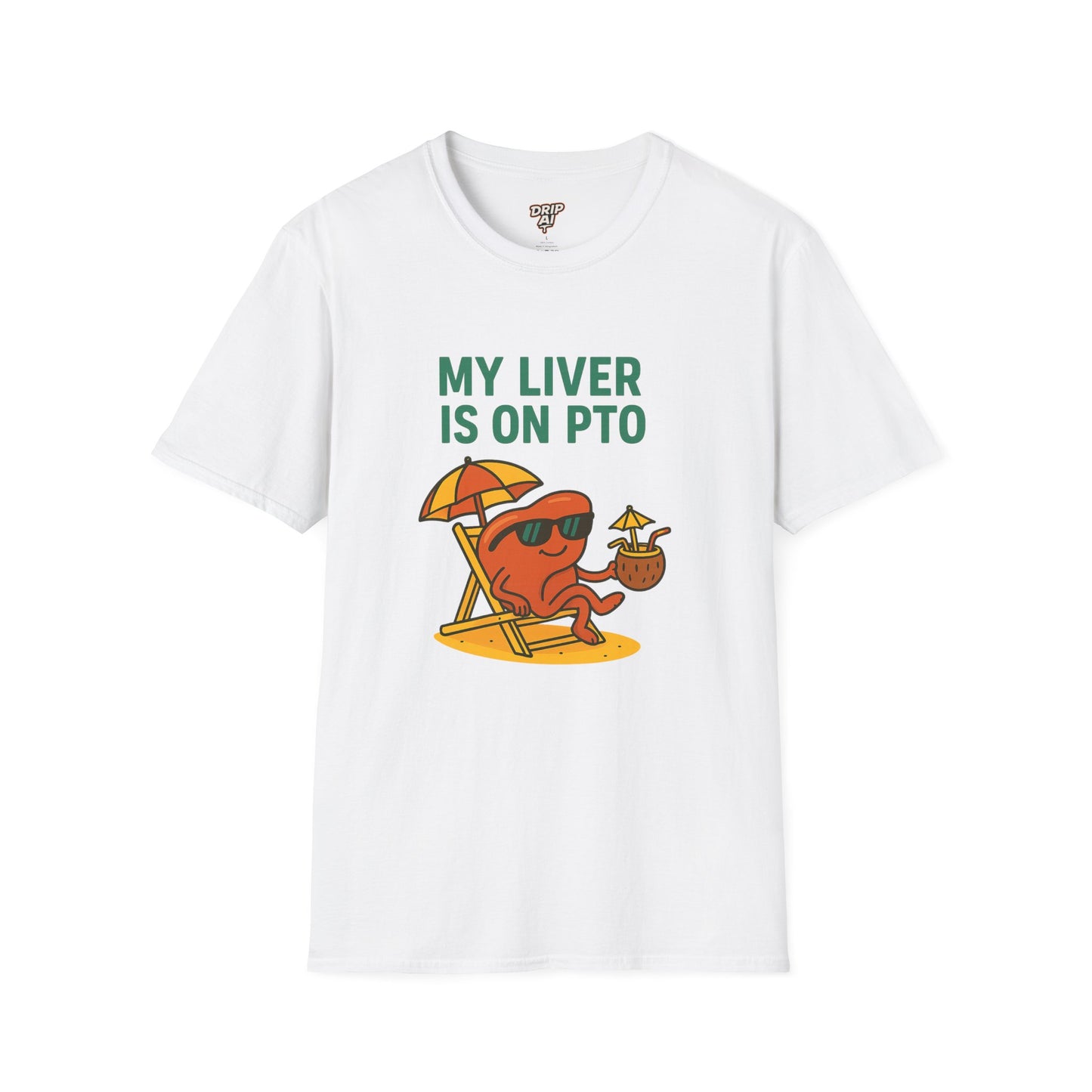 My Liver Is On PTO โ Funny Vacation T-Shirt | Drinking Tee for Beach Days & Parties