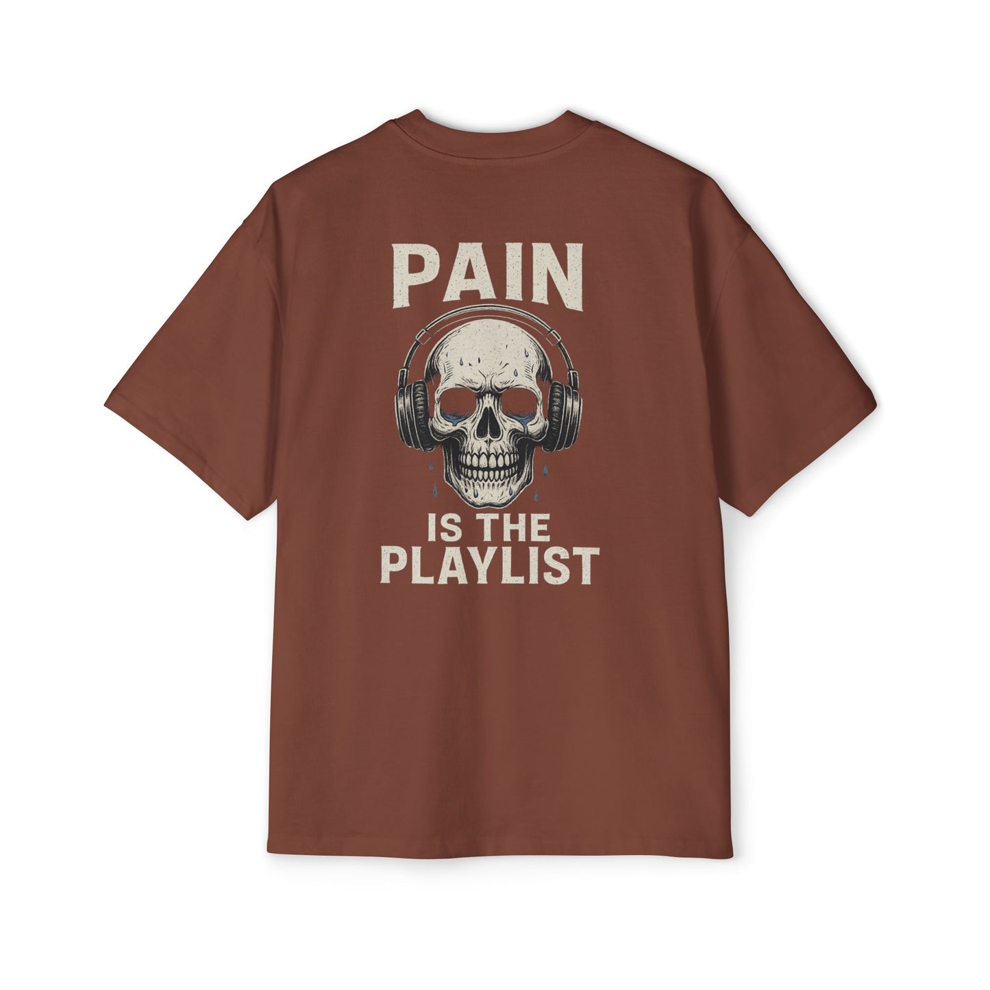 Pain Is the Playlist Oversized Heavy Gym Tee
