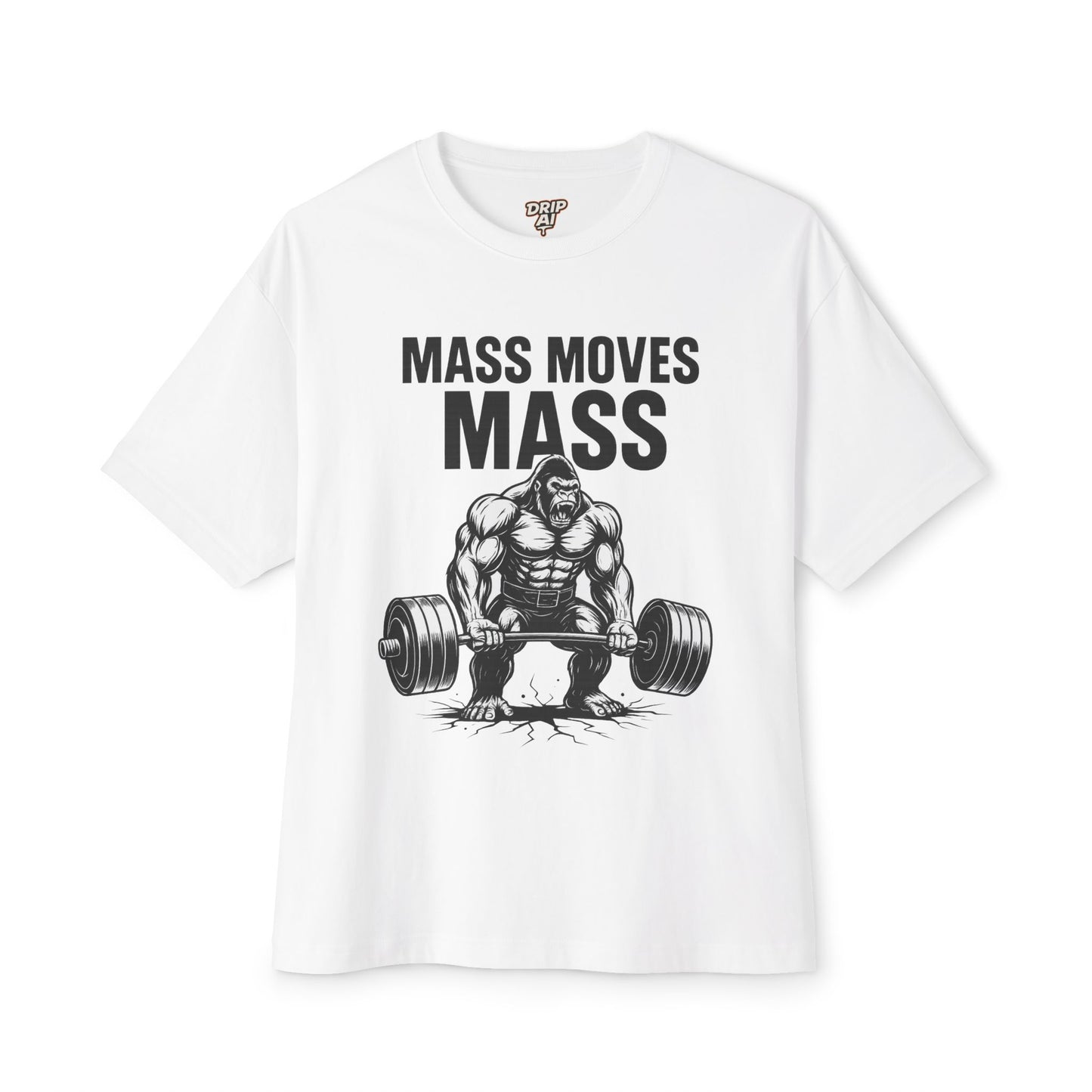 Mass Moves Mass Gorilla Oversize Tee | Hardcore Gym T-Shirt