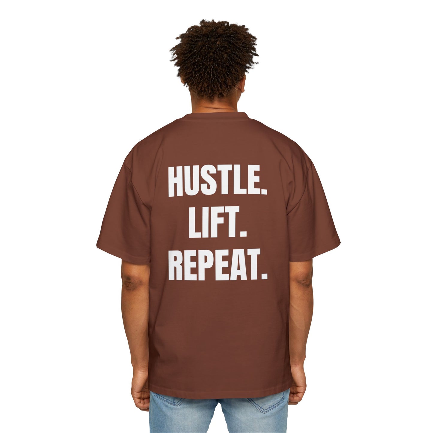 Hustle. Lift. Repeat. | Oversized Heavy Tee