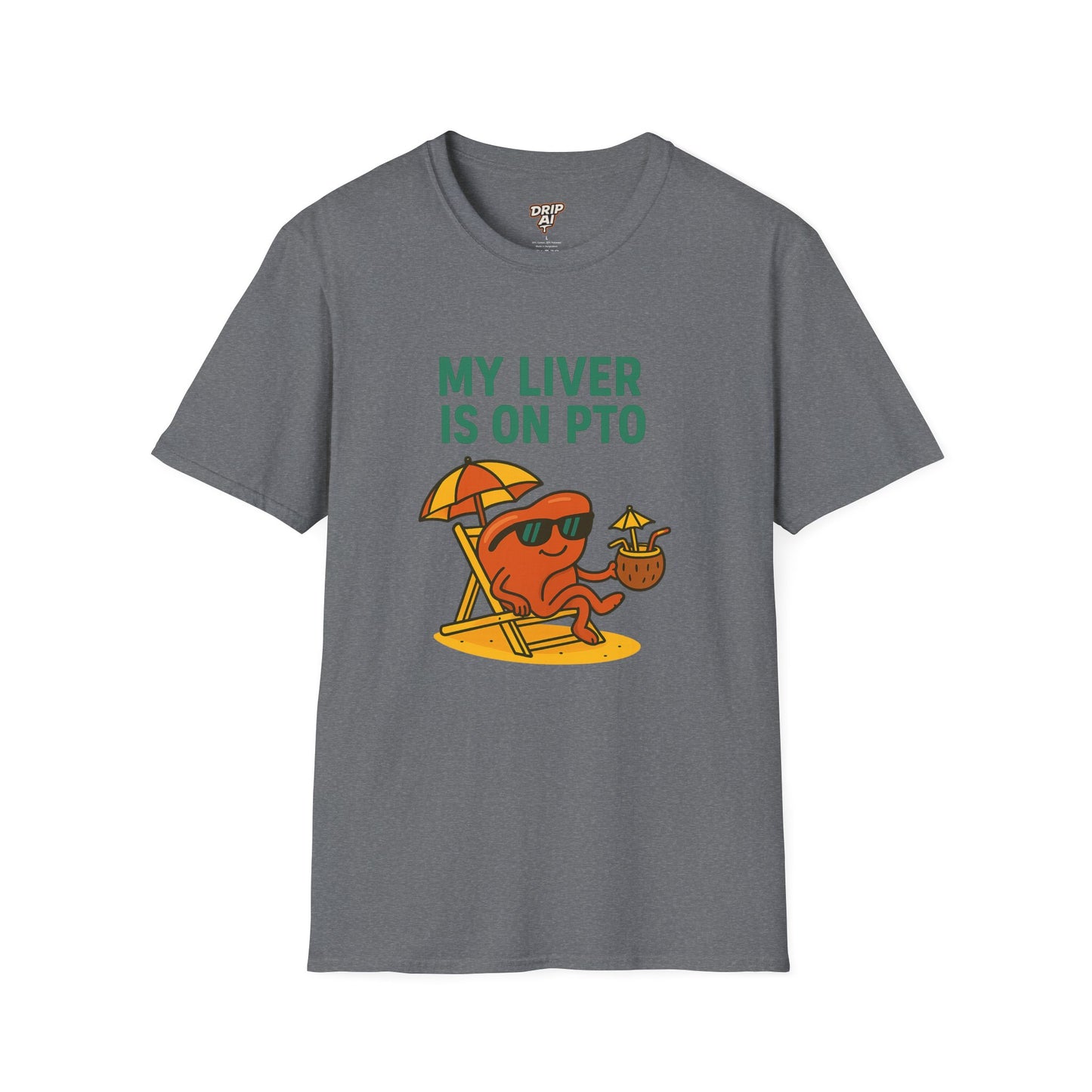 My Liver Is On PTO – Funny Vacation T-Shirt | Drinking Tee for Beach Days & Parties