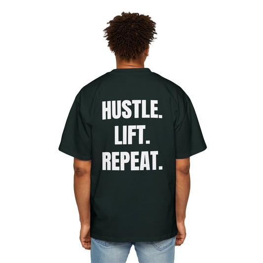 Hustle. Lift. Repeat. | Oversized Heavy Tee